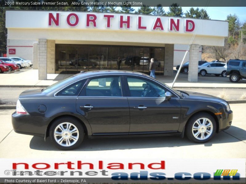 Alloy Grey Metallic / Medium Light Stone 2008 Mercury Sable Premier Sedan