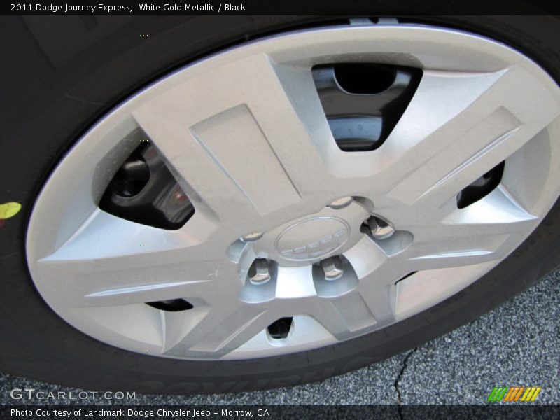 White Gold Metallic / Black 2011 Dodge Journey Express