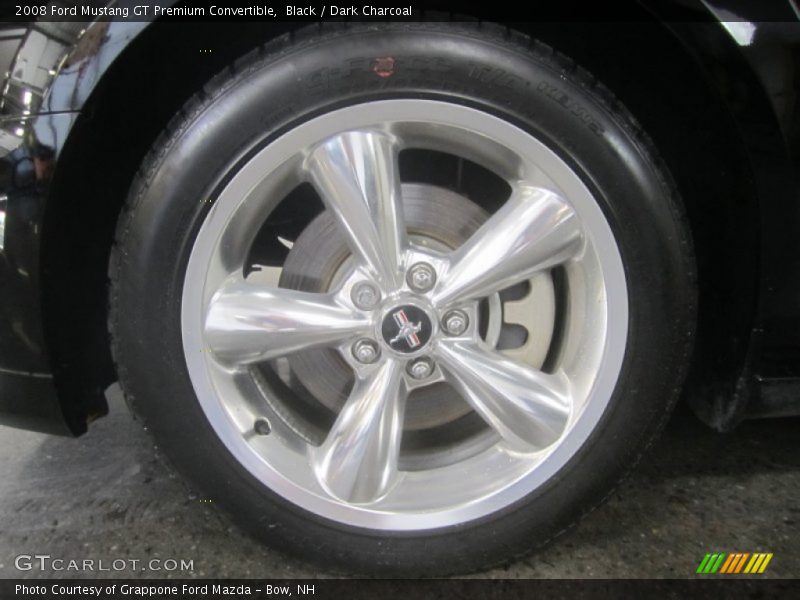 Black / Dark Charcoal 2008 Ford Mustang GT Premium Convertible