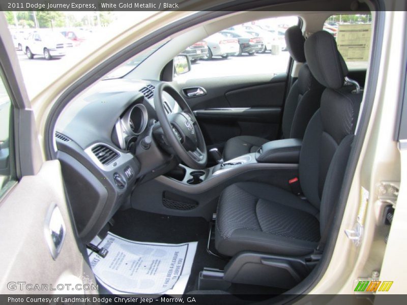 White Gold Metallic / Black 2011 Dodge Journey Express
