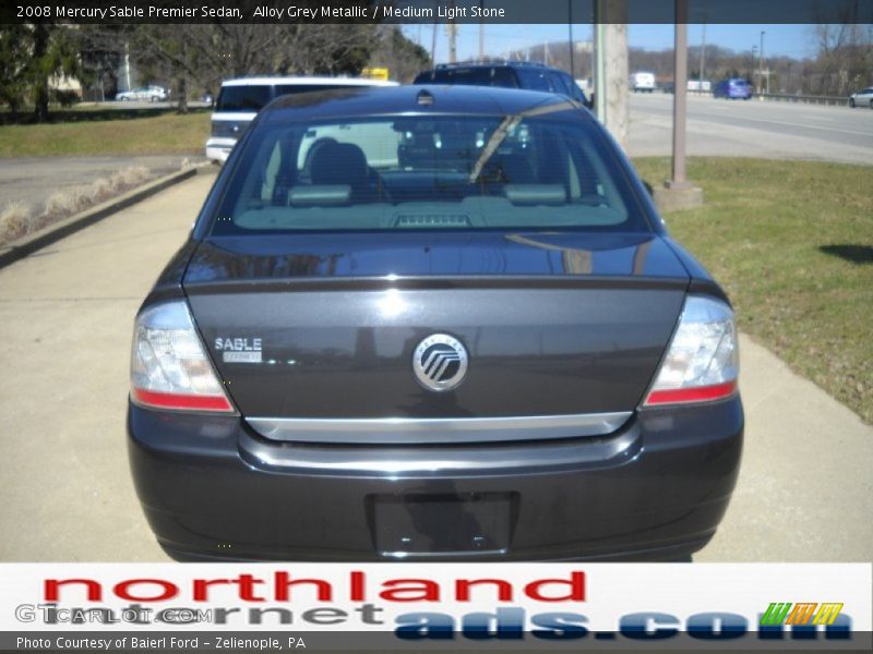 Alloy Grey Metallic / Medium Light Stone 2008 Mercury Sable Premier Sedan