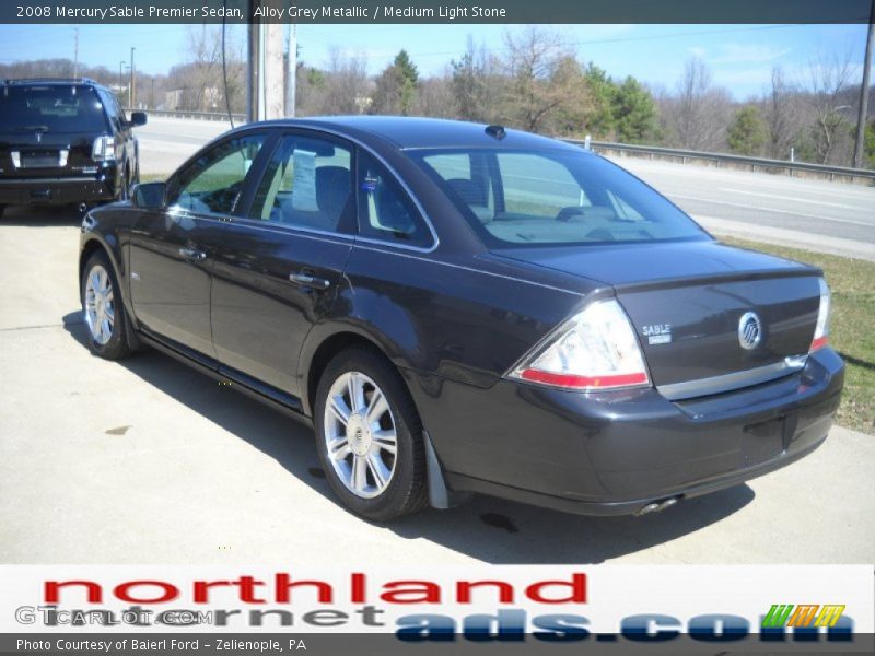 Alloy Grey Metallic / Medium Light Stone 2008 Mercury Sable Premier Sedan