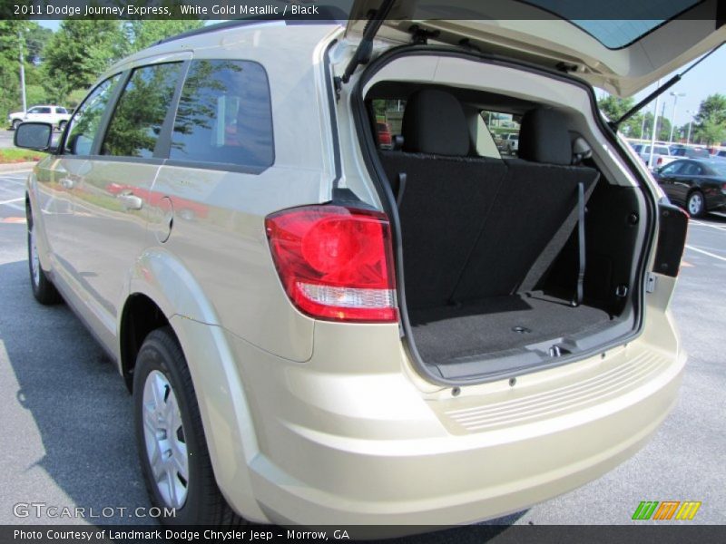 White Gold Metallic / Black 2011 Dodge Journey Express