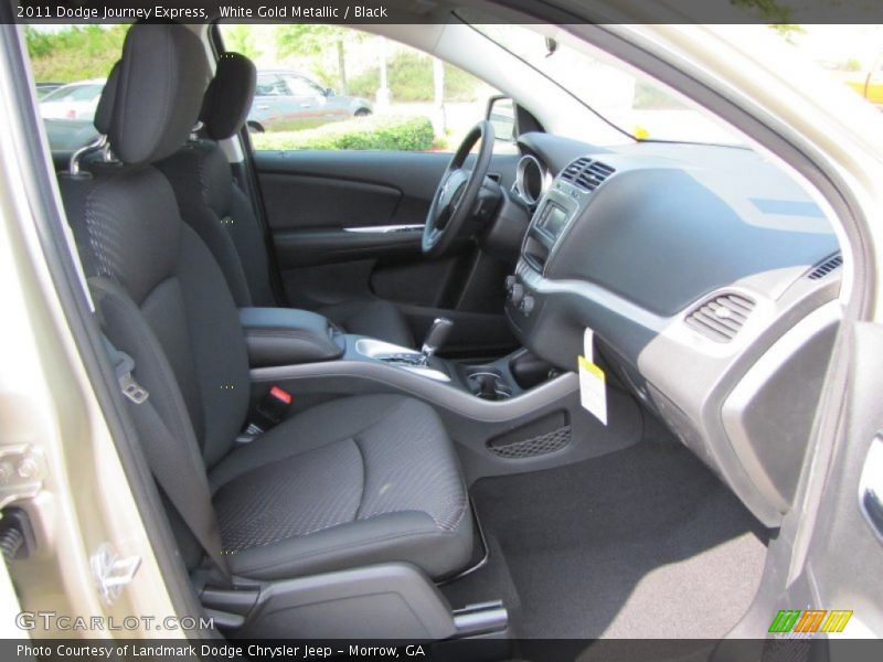 White Gold Metallic / Black 2011 Dodge Journey Express