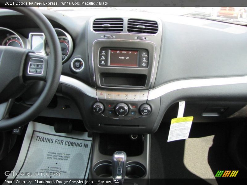 White Gold Metallic / Black 2011 Dodge Journey Express