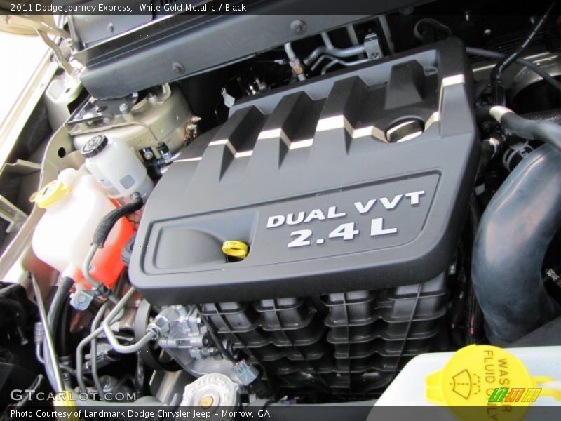 White Gold Metallic / Black 2011 Dodge Journey Express