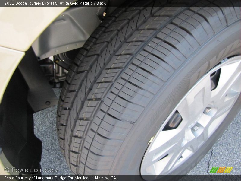 White Gold Metallic / Black 2011 Dodge Journey Express