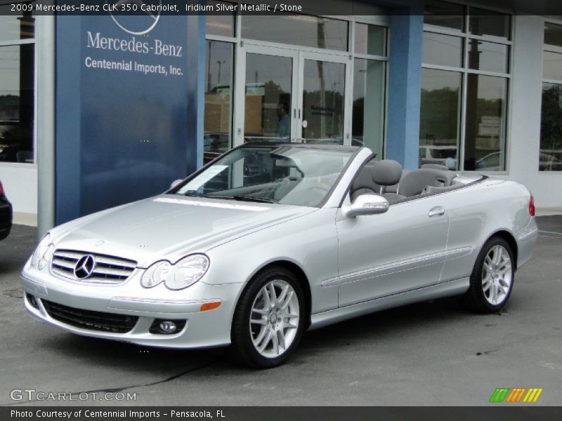 Iridium Silver Metallic / Stone 2009 Mercedes-Benz CLK 350 Cabriolet