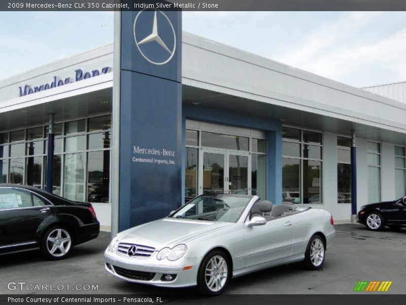 Iridium Silver Metallic / Stone 2009 Mercedes-Benz CLK 350 Cabriolet