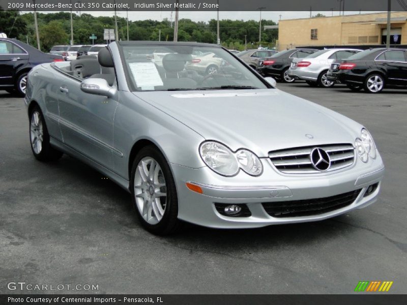 Iridium Silver Metallic / Stone 2009 Mercedes-Benz CLK 350 Cabriolet