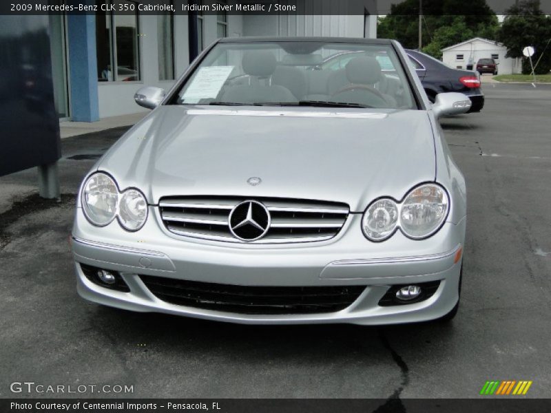 Iridium Silver Metallic / Stone 2009 Mercedes-Benz CLK 350 Cabriolet