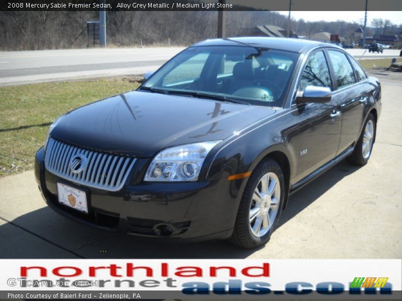 Alloy Grey Metallic / Medium Light Stone 2008 Mercury Sable Premier Sedan