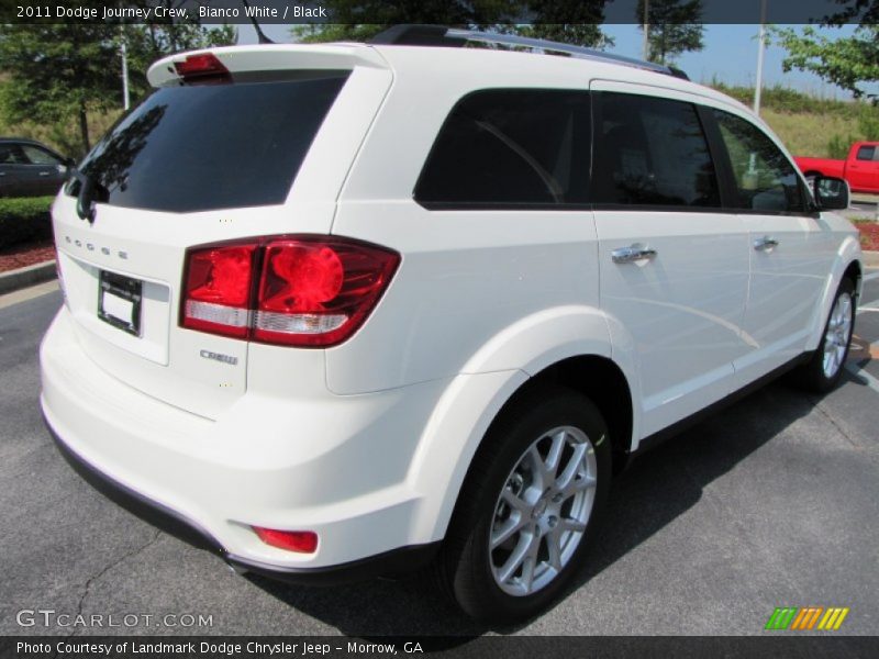 Bianco White / Black 2011 Dodge Journey Crew