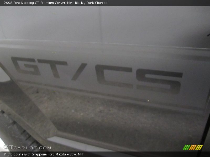 Black / Dark Charcoal 2008 Ford Mustang GT Premium Convertible