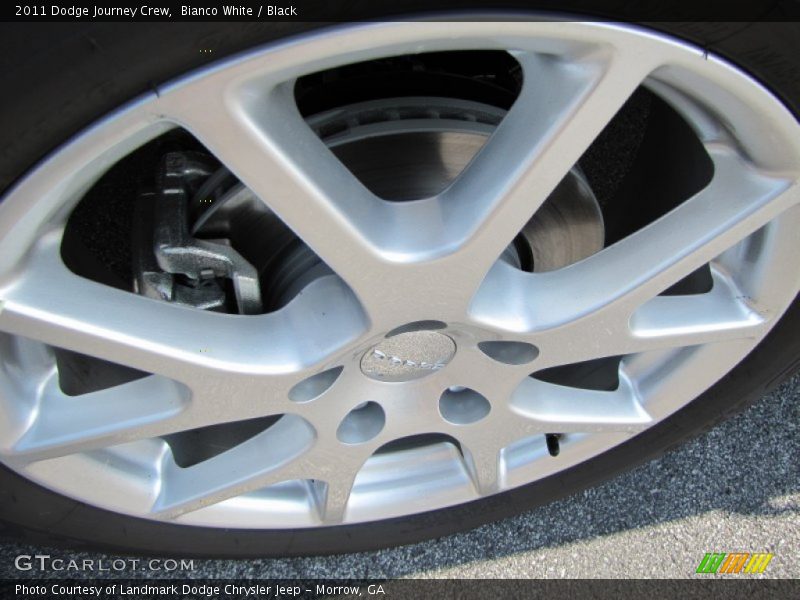 Bianco White / Black 2011 Dodge Journey Crew