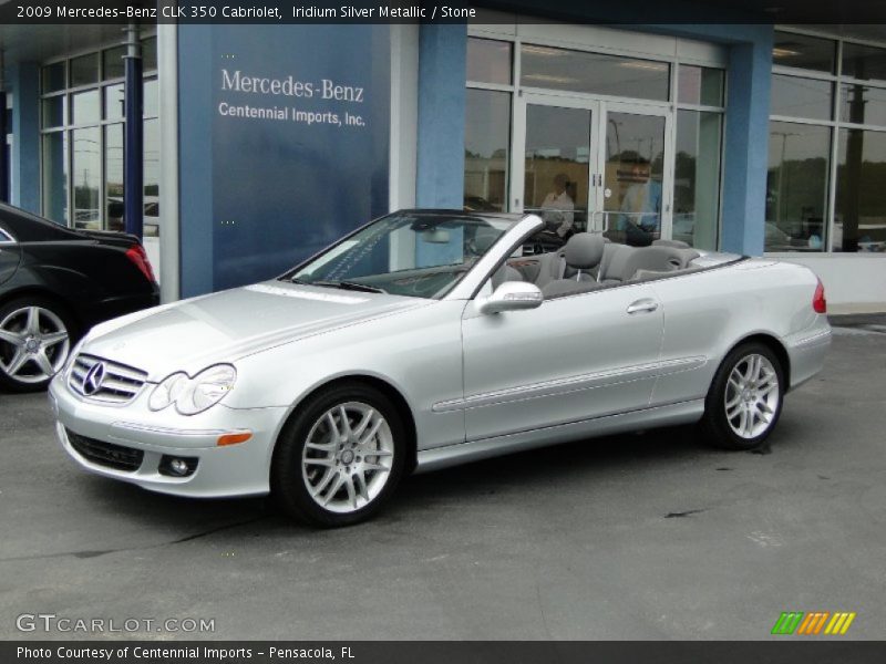 Iridium Silver Metallic / Stone 2009 Mercedes-Benz CLK 350 Cabriolet