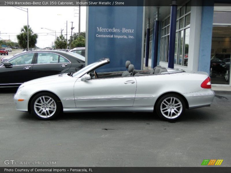 Iridium Silver Metallic / Stone 2009 Mercedes-Benz CLK 350 Cabriolet