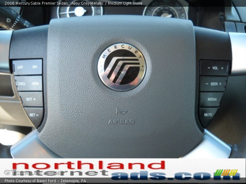 Alloy Grey Metallic / Medium Light Stone 2008 Mercury Sable Premier Sedan