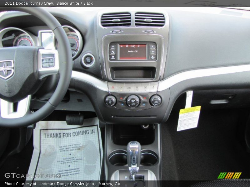 Bianco White / Black 2011 Dodge Journey Crew