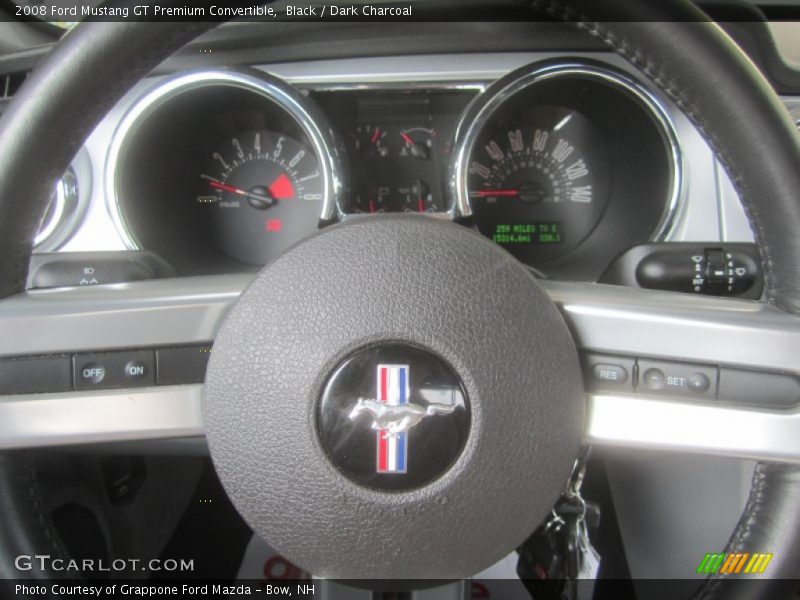 Black / Dark Charcoal 2008 Ford Mustang GT Premium Convertible
