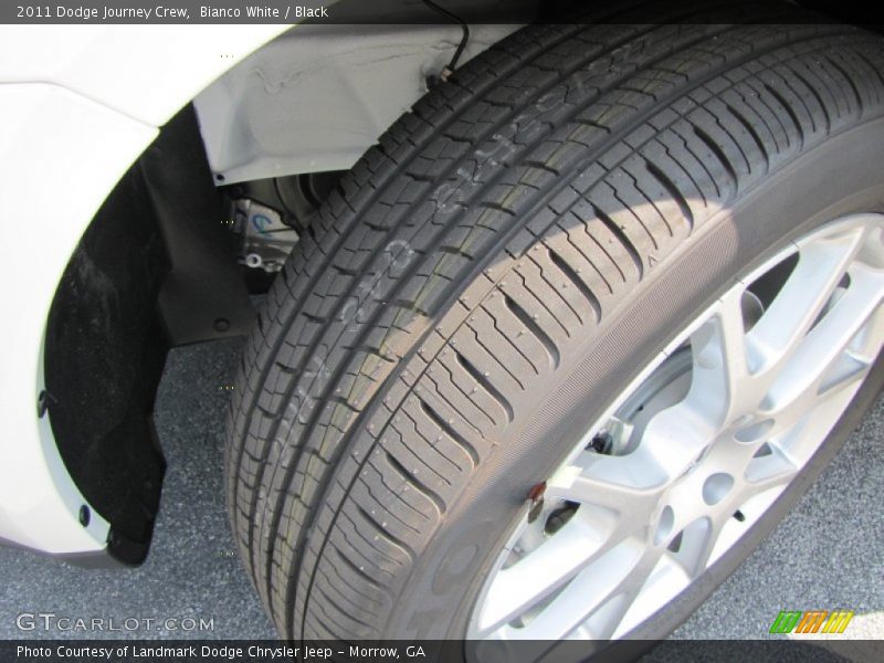 Bianco White / Black 2011 Dodge Journey Crew