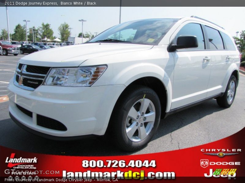 Bianco White / Black 2011 Dodge Journey Express