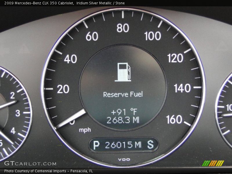 Iridium Silver Metallic / Stone 2009 Mercedes-Benz CLK 350 Cabriolet
