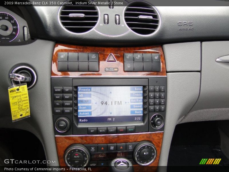 Iridium Silver Metallic / Stone 2009 Mercedes-Benz CLK 350 Cabriolet