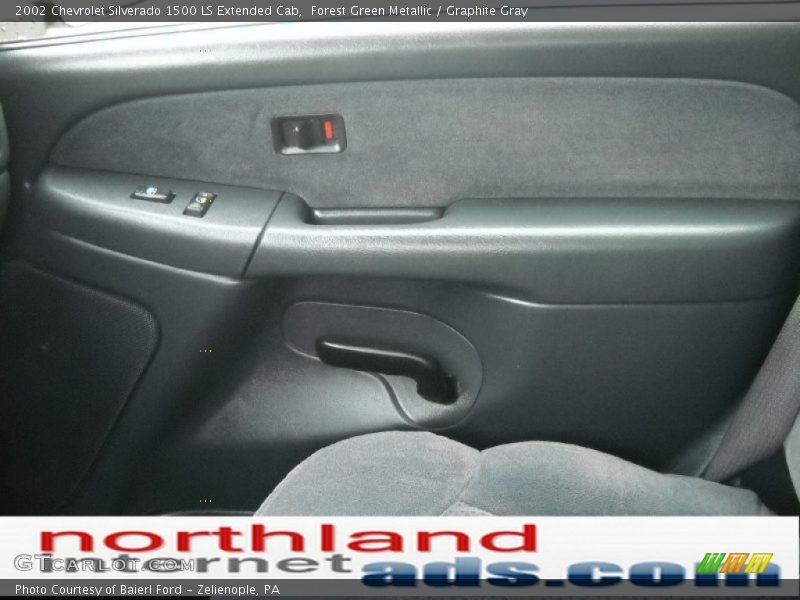 Forest Green Metallic / Graphite Gray 2002 Chevrolet Silverado 1500 LS Extended Cab