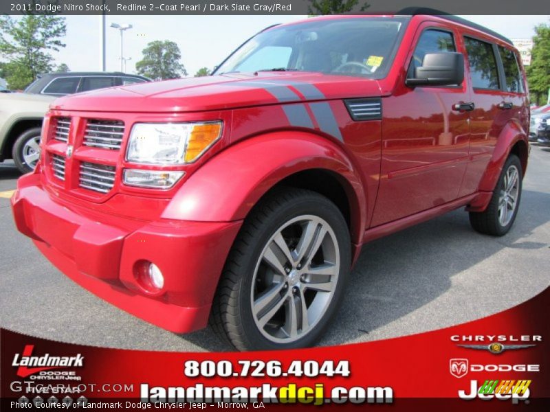 Redline 2-Coat Pearl / Dark Slate Gray/Red 2011 Dodge Nitro Shock