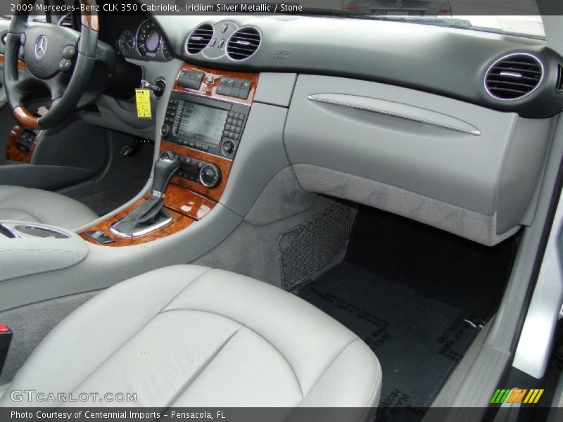 Iridium Silver Metallic / Stone 2009 Mercedes-Benz CLK 350 Cabriolet