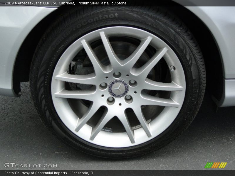 Iridium Silver Metallic / Stone 2009 Mercedes-Benz CLK 350 Cabriolet