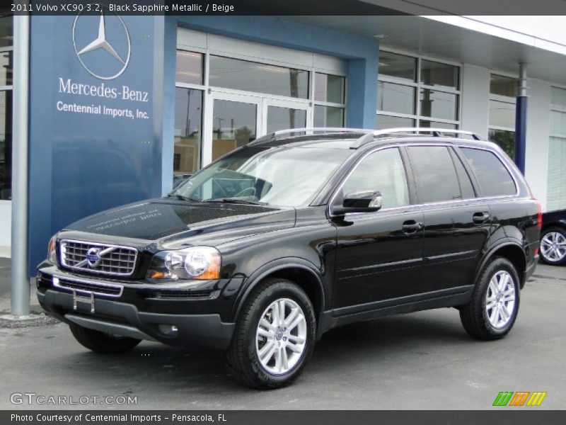 Black Sapphire Metallic / Beige 2011 Volvo XC90 3.2