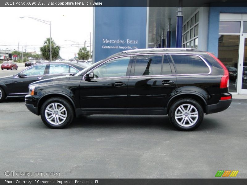 Black Sapphire Metallic / Beige 2011 Volvo XC90 3.2