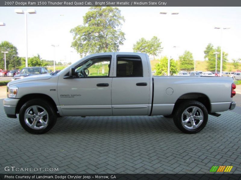 Bright Silver Metallic / Medium Slate Gray 2007 Dodge Ram 1500 Thunder Road Quad Cab
