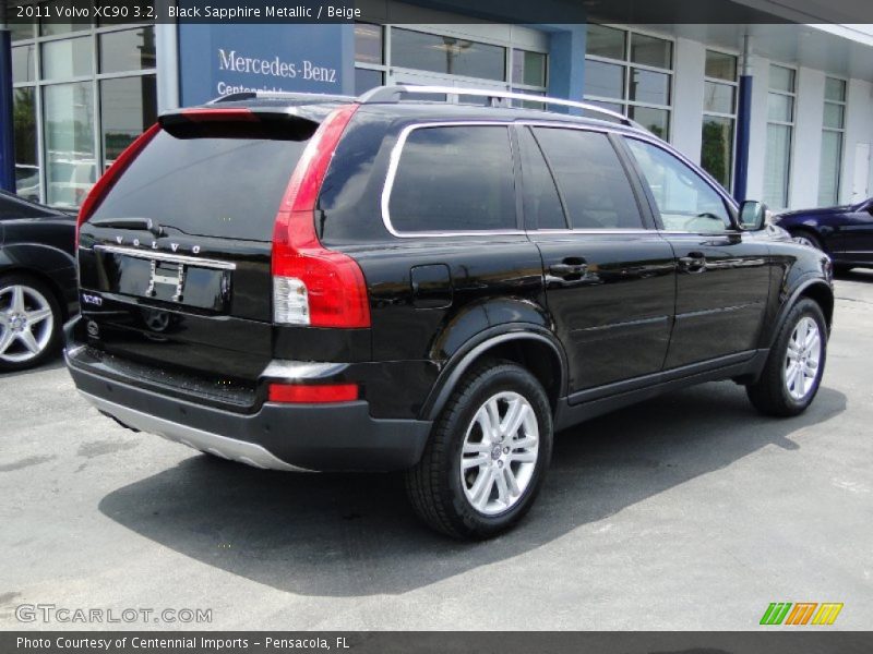 Black Sapphire Metallic / Beige 2011 Volvo XC90 3.2