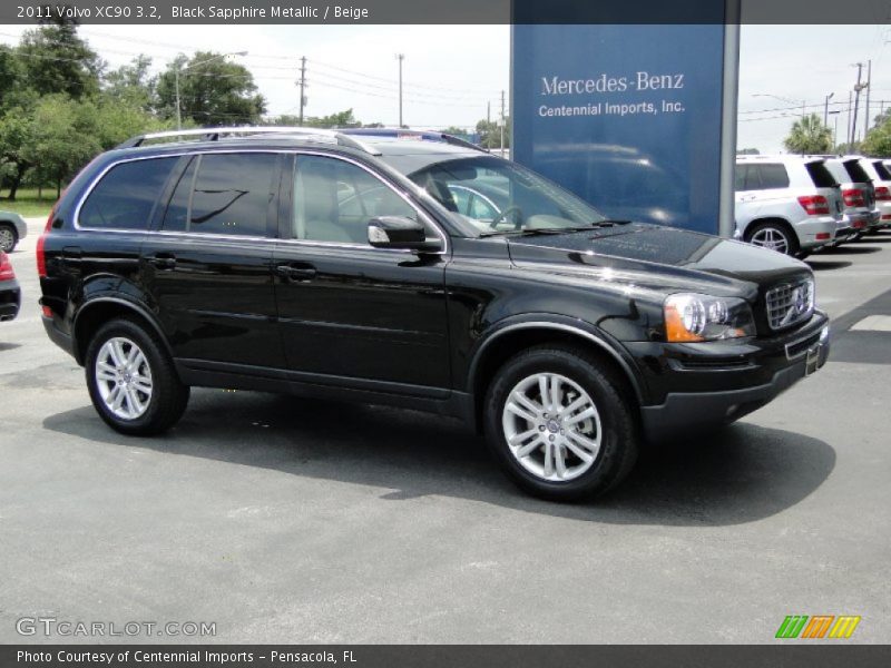 Black Sapphire Metallic / Beige 2011 Volvo XC90 3.2