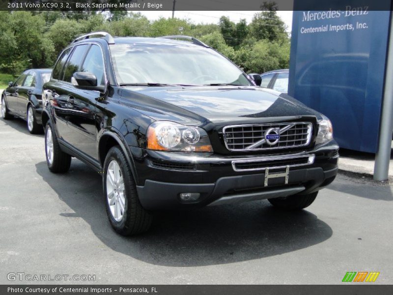 Black Sapphire Metallic / Beige 2011 Volvo XC90 3.2