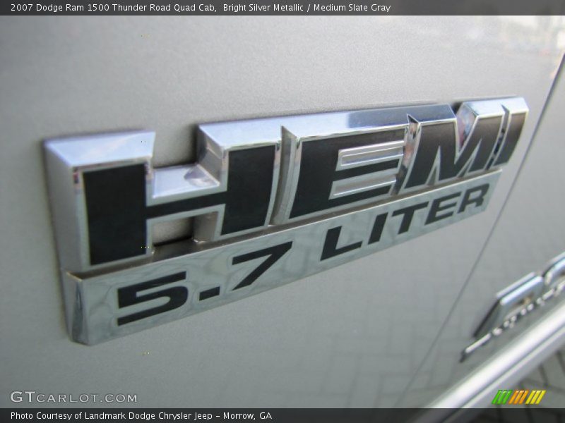 Bright Silver Metallic / Medium Slate Gray 2007 Dodge Ram 1500 Thunder Road Quad Cab