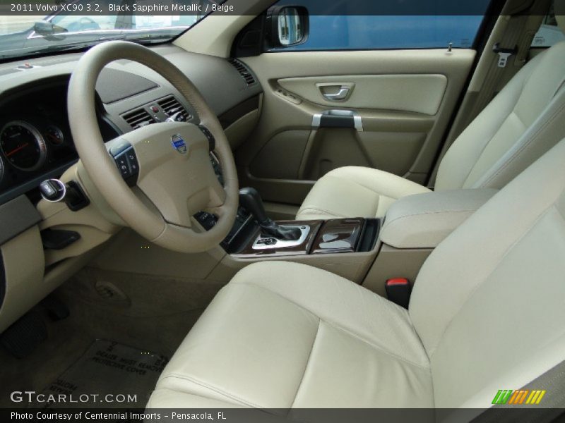 Black Sapphire Metallic / Beige 2011 Volvo XC90 3.2