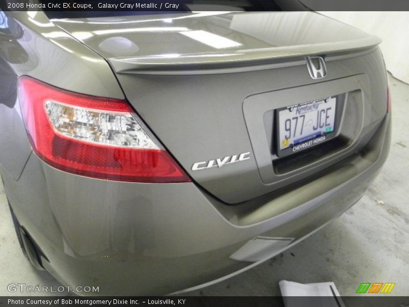 Galaxy Gray Metallic / Gray 2008 Honda Civic EX Coupe