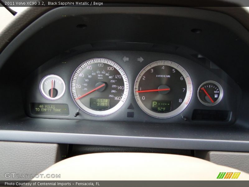 Black Sapphire Metallic / Beige 2011 Volvo XC90 3.2