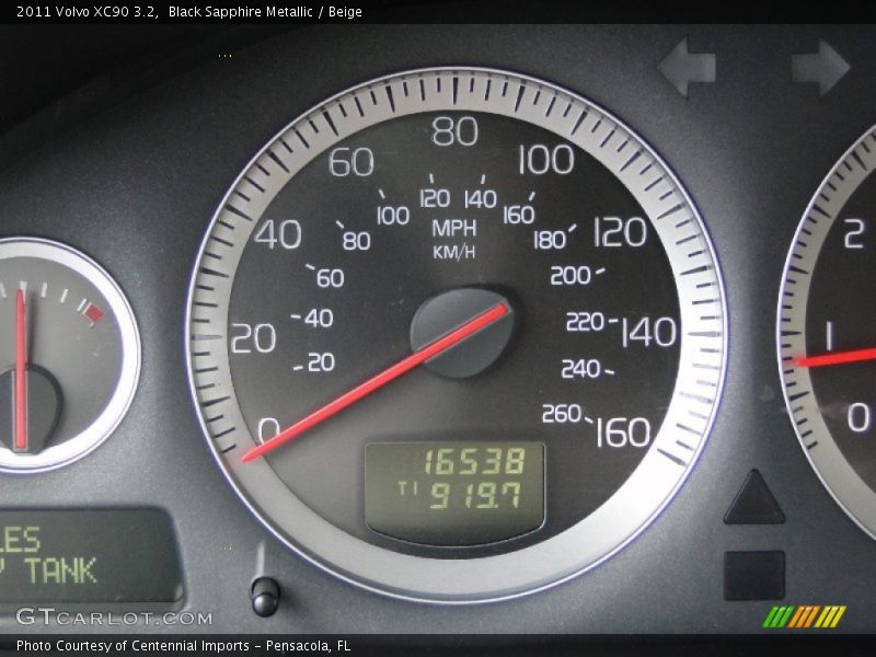 Black Sapphire Metallic / Beige 2011 Volvo XC90 3.2