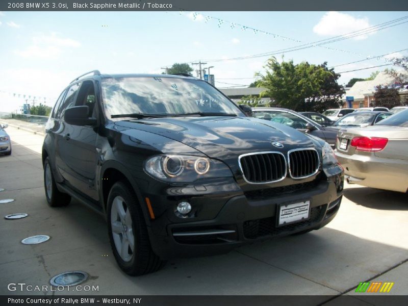Black Sapphire Metallic / Tobacco 2008 BMW X5 3.0si