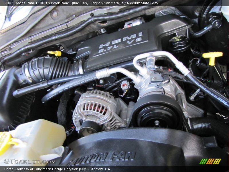 Bright Silver Metallic / Medium Slate Gray 2007 Dodge Ram 1500 Thunder Road Quad Cab