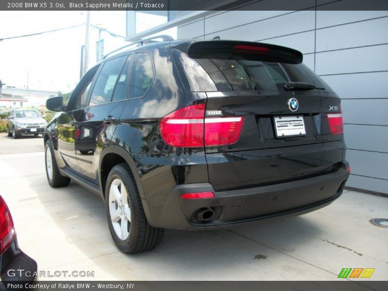 Black Sapphire Metallic / Tobacco 2008 BMW X5 3.0si