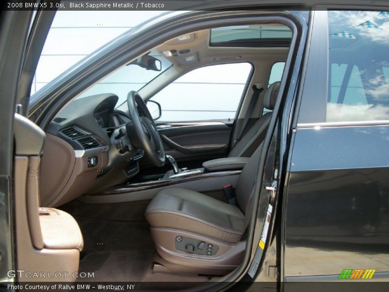 Black Sapphire Metallic / Tobacco 2008 BMW X5 3.0si