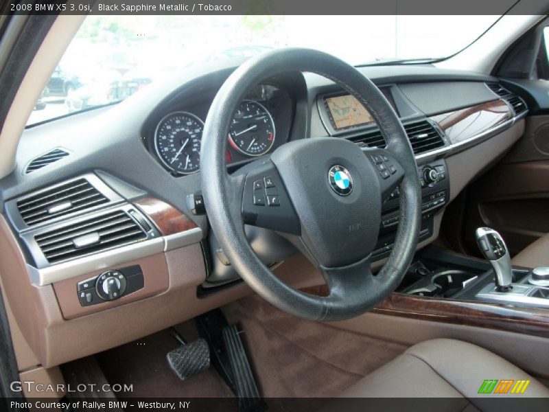 Black Sapphire Metallic / Tobacco 2008 BMW X5 3.0si