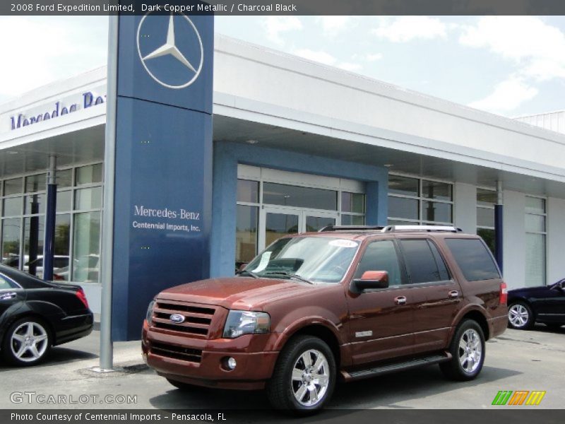 Dark Copper Metallic / Charcoal Black 2008 Ford Expedition Limited