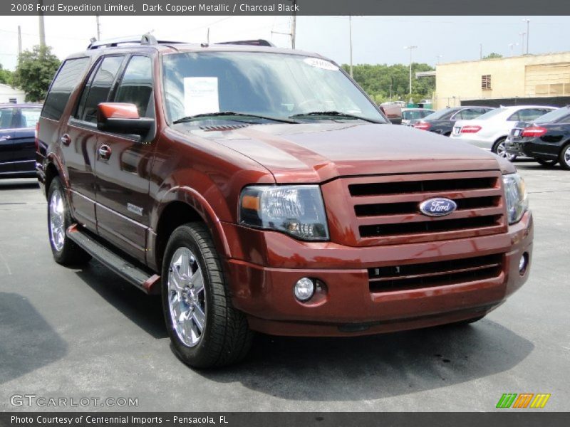 Dark Copper Metallic / Charcoal Black 2008 Ford Expedition Limited